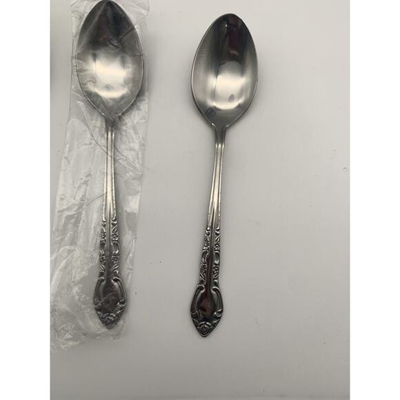 Vintage New Old Stock Orleans Silver Stainless Korea Lot Of 6 Teaspoons - Picture 7 of 7